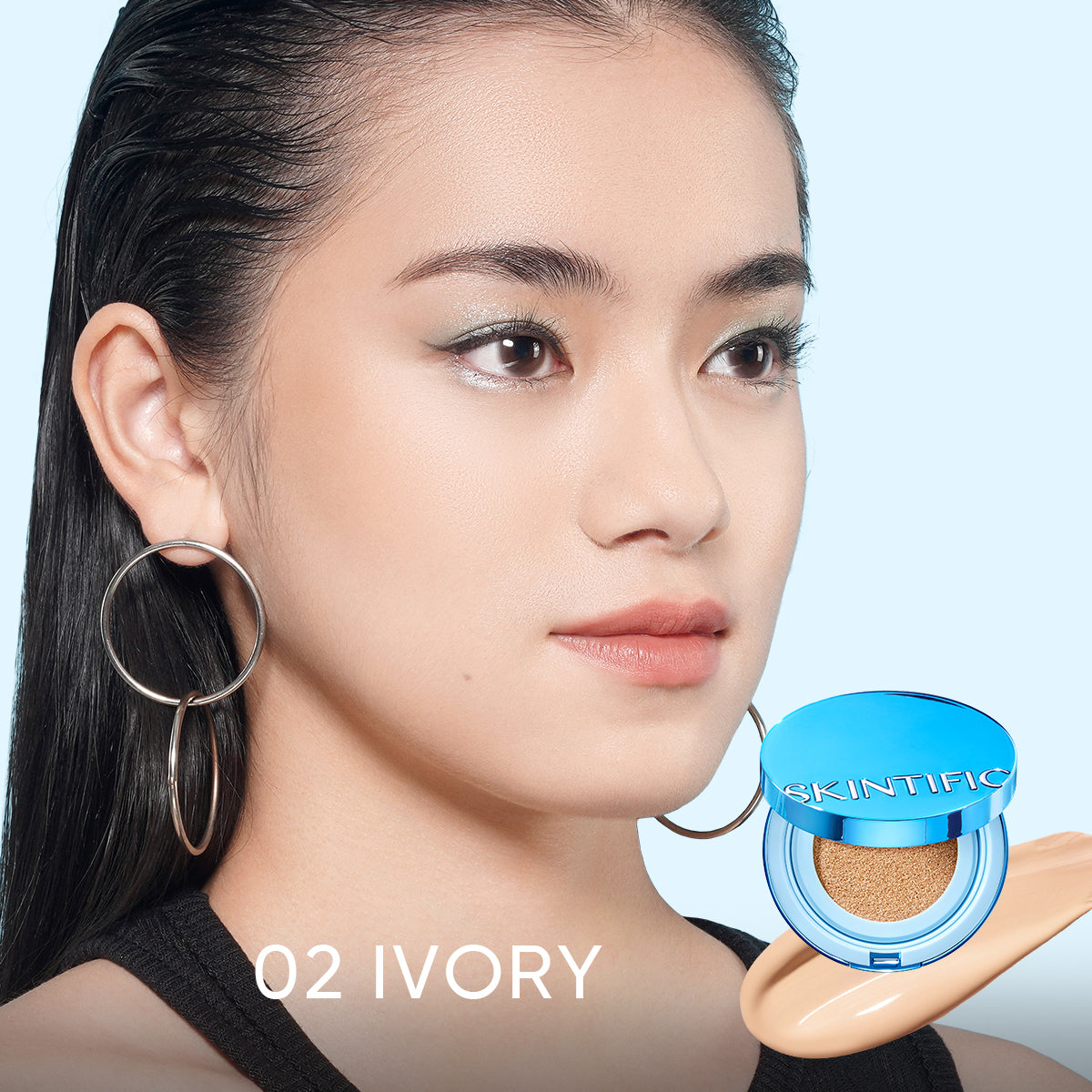 Skintific Cover All Perfect Stay Velvet Matte Cushion Foundation - 06 Honey