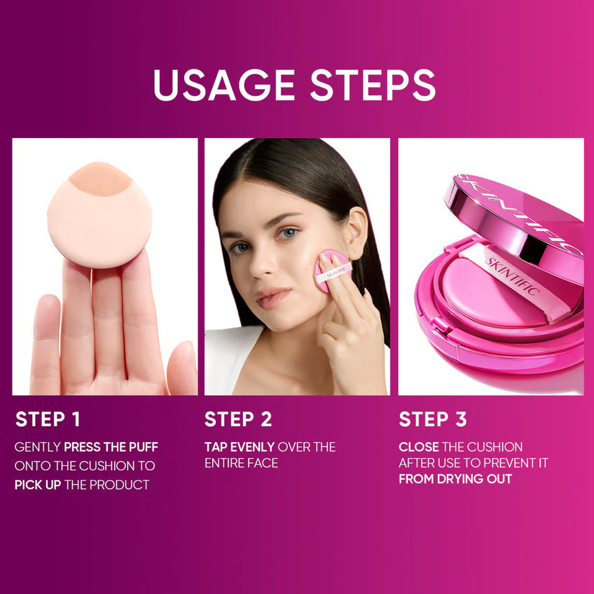 Skintific Cover Glow Perfect Cushion - 02 Ivory