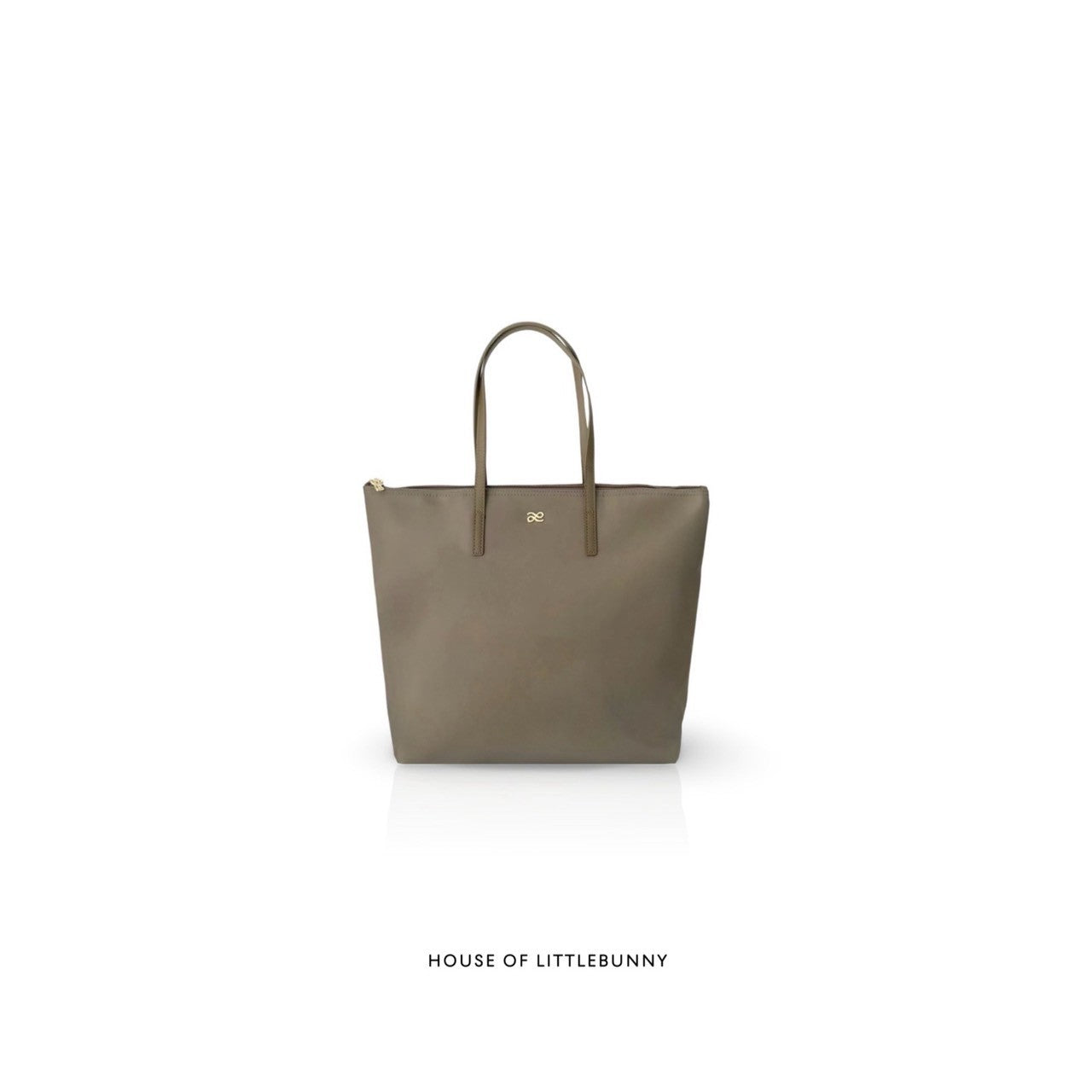 HOLB - Solene Nylon Tote Medium - Tan Taupe (New)