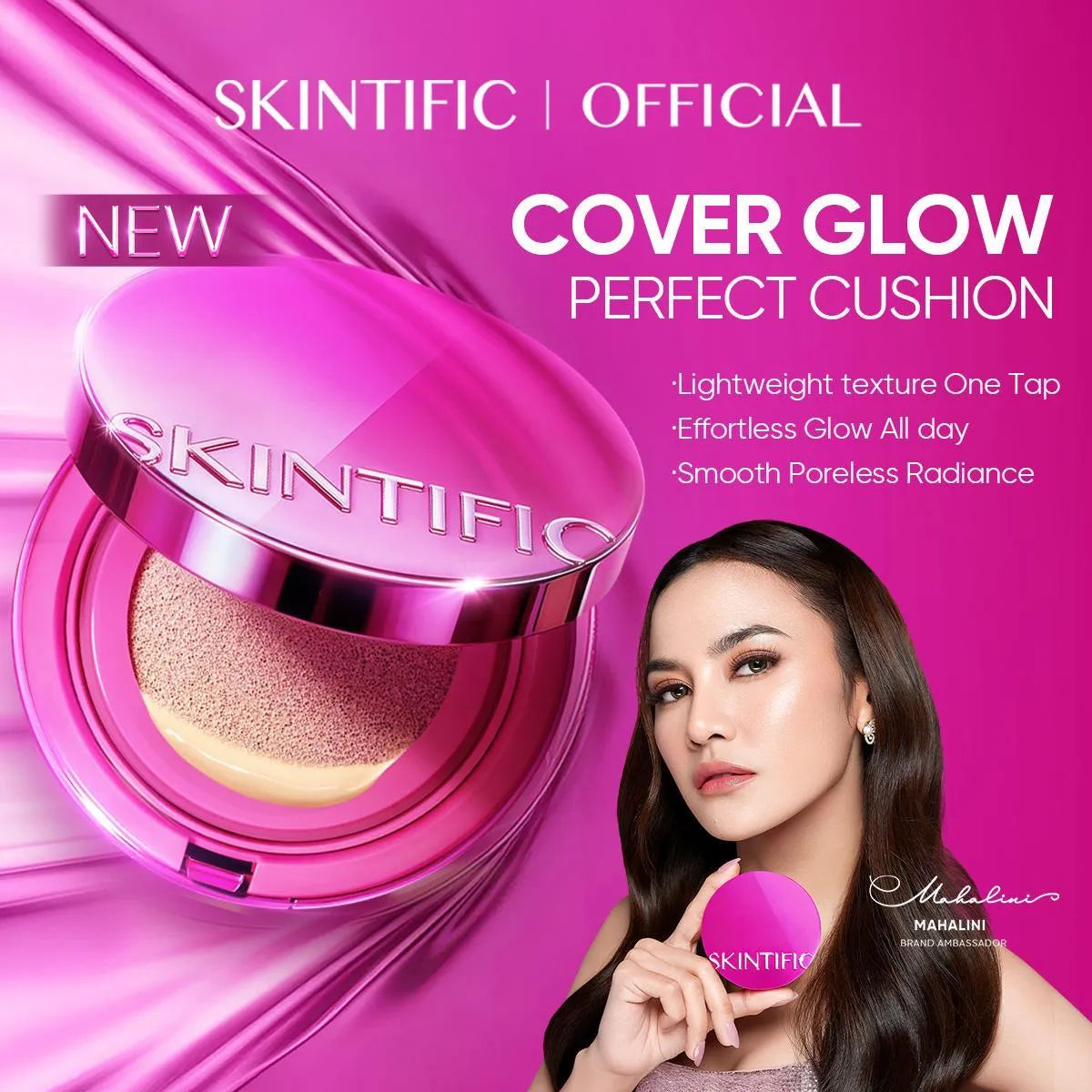 Skintific Cover Glow Perfect Cushion - 02 Ivory