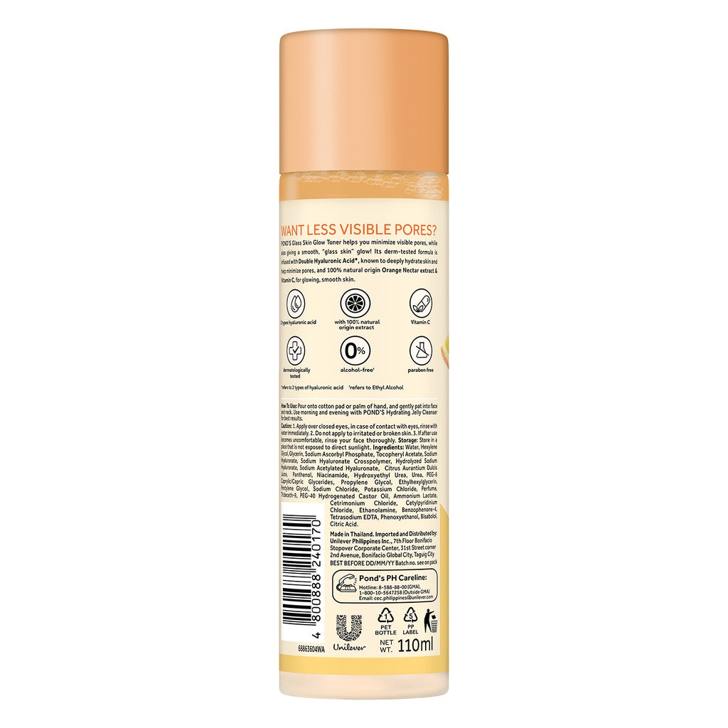 Pond's Healthy Hydration Orange Nectar Glass Skin Toner 110ml