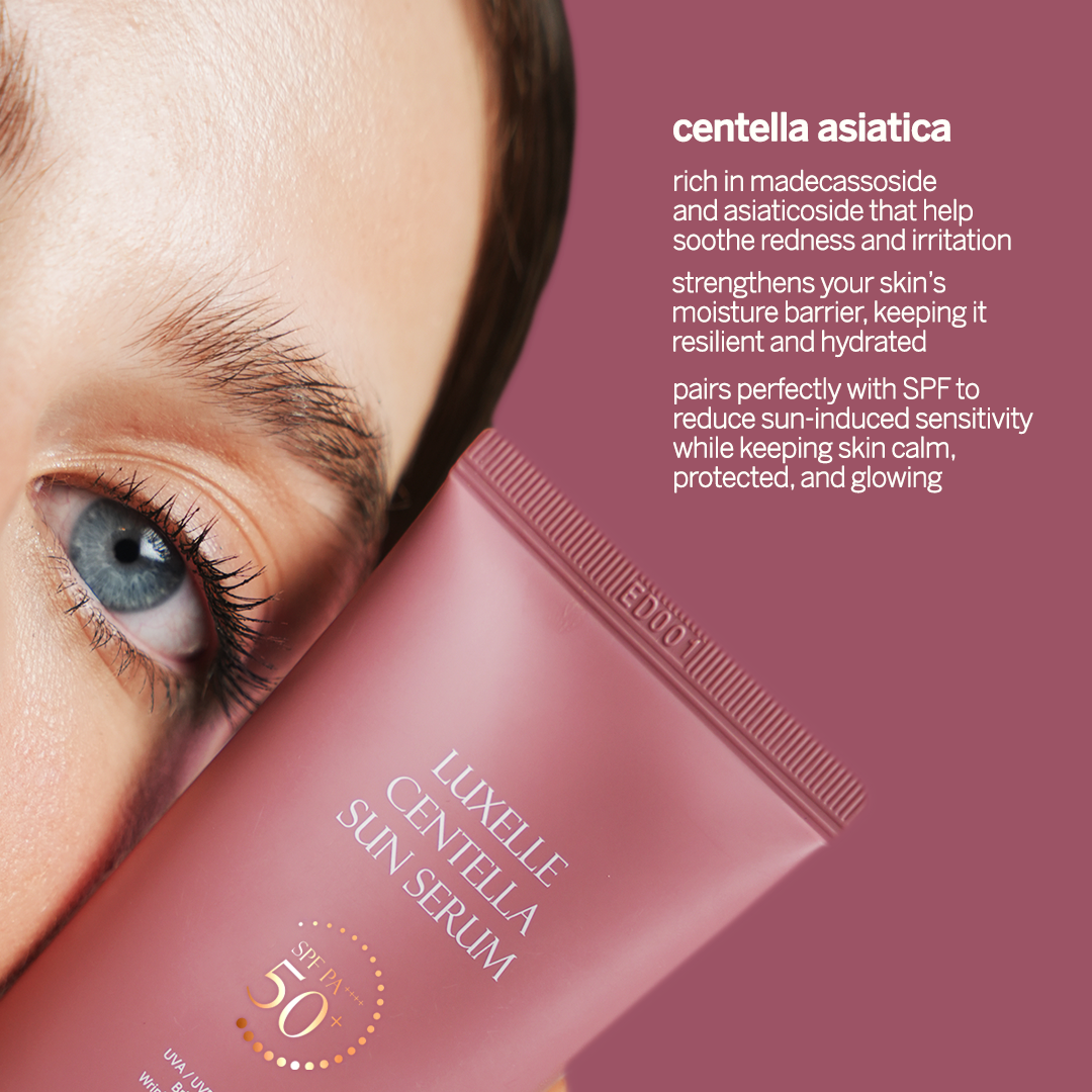 The Luxelle Centella Sun Serum SPF 50++ 50ml - ETA 15 Aug 2025