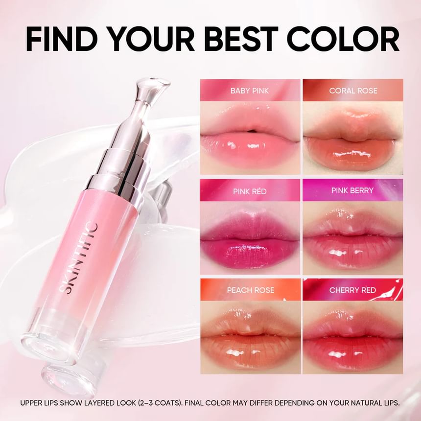 Skintific Peptide Brightening Lip Serum 6.5ml - Pink Berry