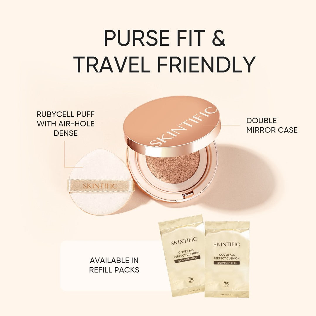 Skintific Cover All Perfect Cushion Foundation - 03A Almond Full Size