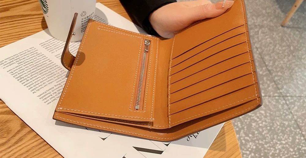 CHNB Saffiano Passport Holder - Blue & Pink