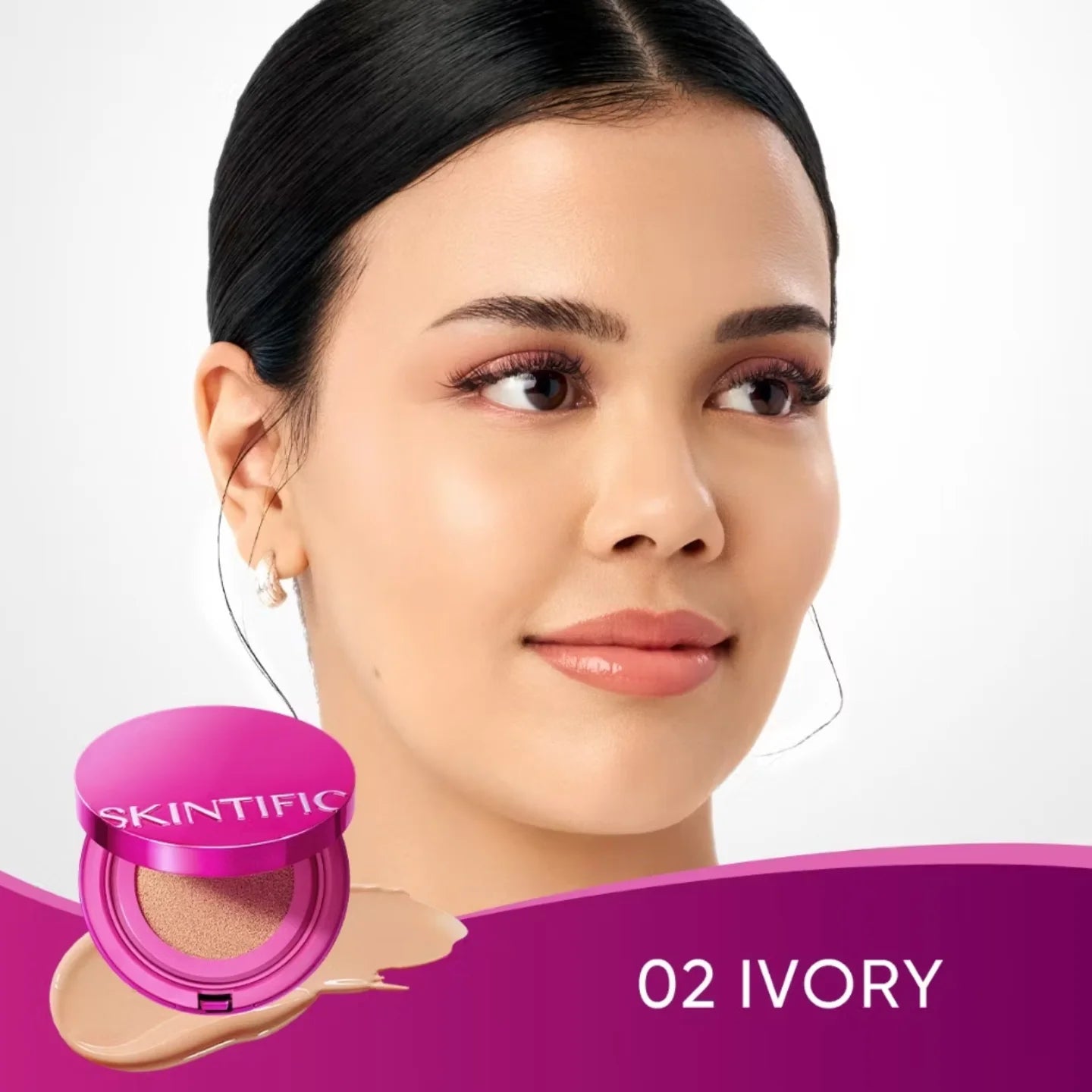 Skintific Cover Glow Perfect Cushion - 02 Ivory