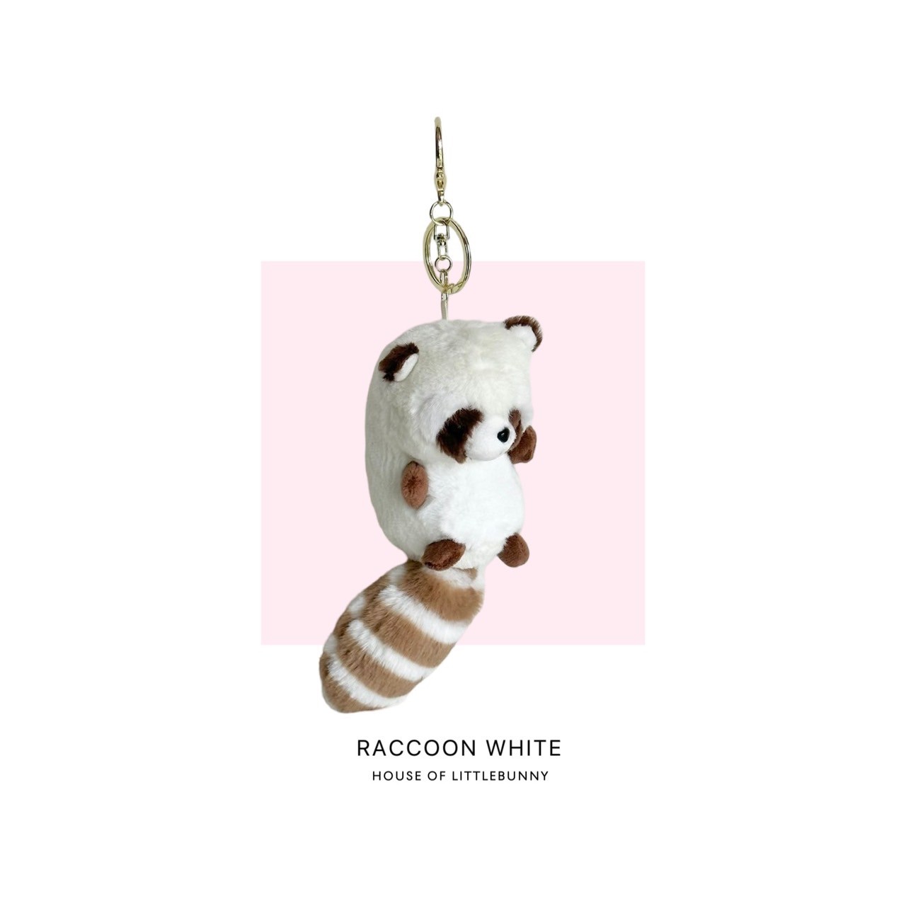 HOLB Accessories - Keychain Racoon White