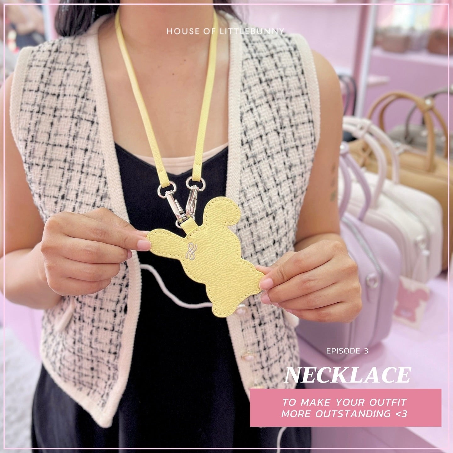 HOLB Accessories - Bunny Tag in Candy