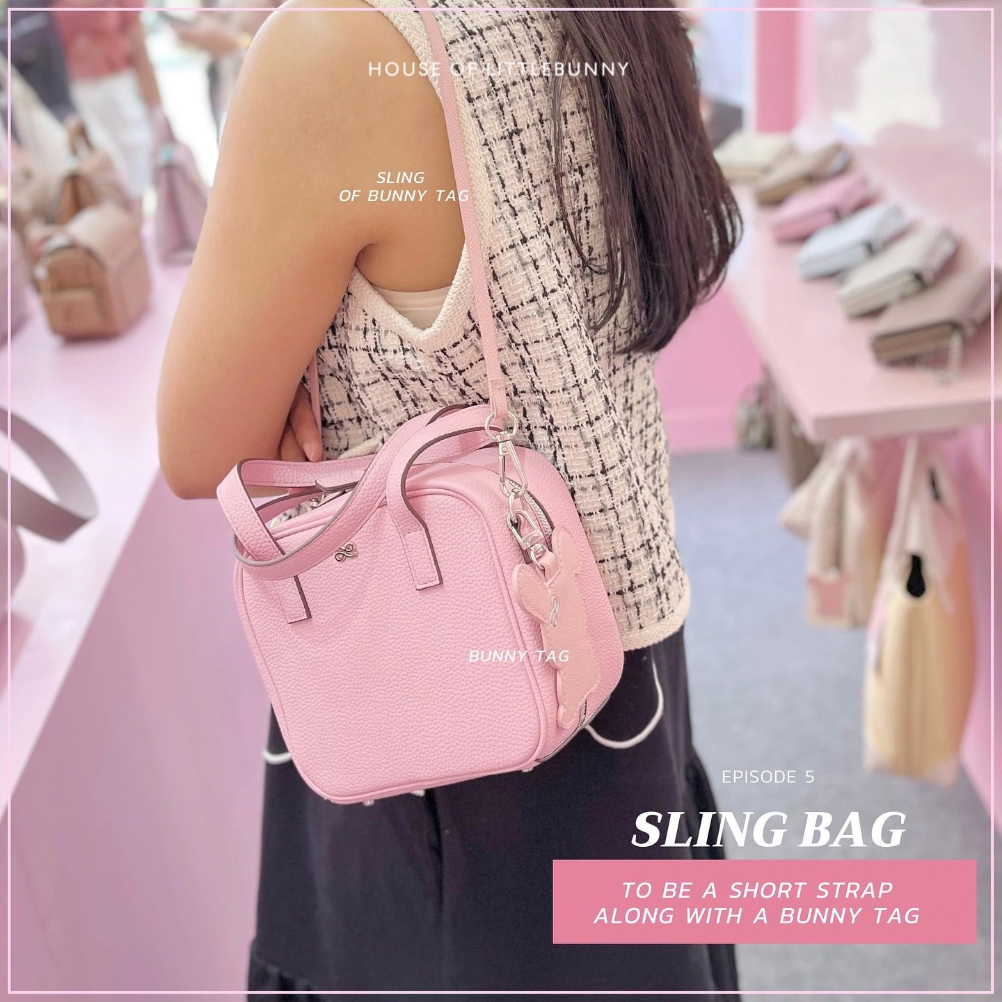 HOLB Accessories - Bunny Tag in Candy