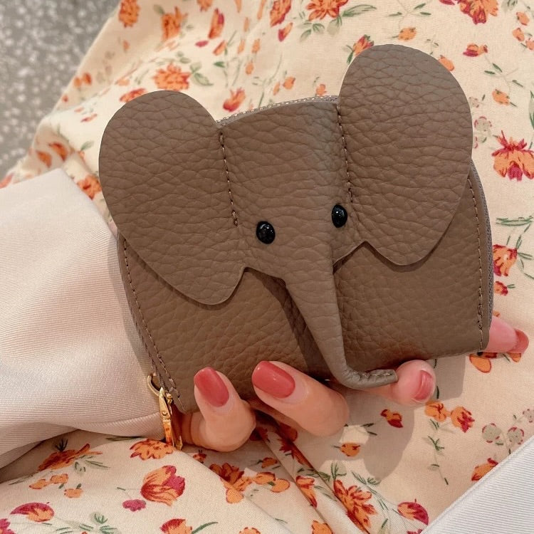CHNB Elephant Card Holder - Tan Taupe