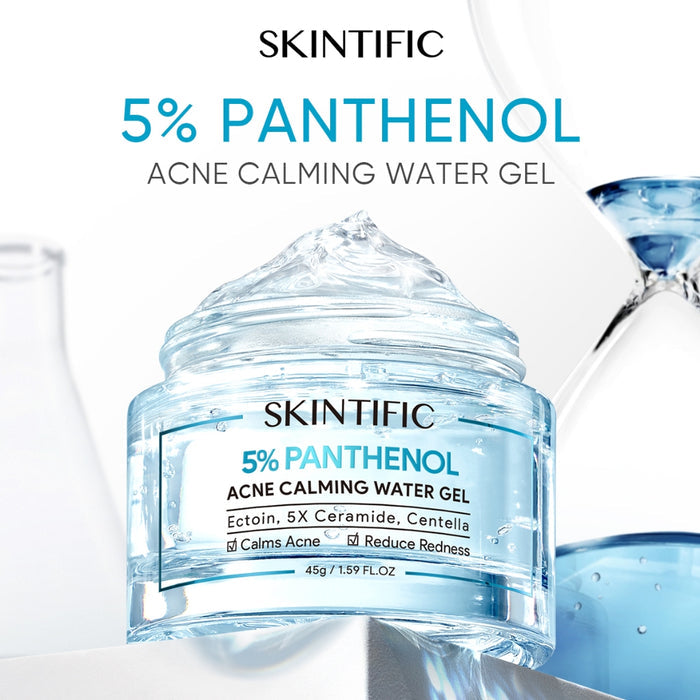 Skintific 5% Panthenol Acne Calming Water Facial Moisturiser Gel 45g