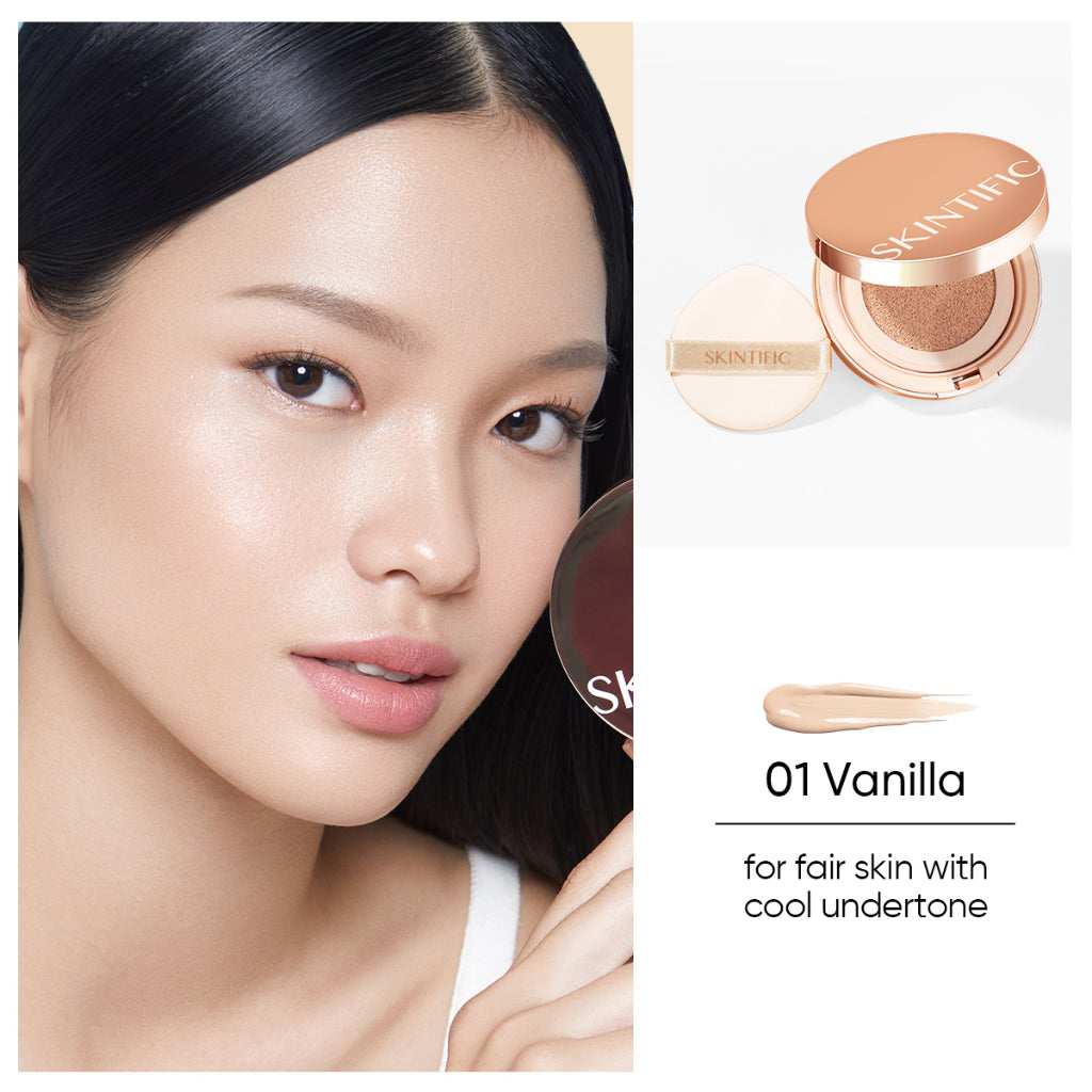 Skintific Cover All Perfect Cushion Foundation - 01 Vanilla REFILL Only