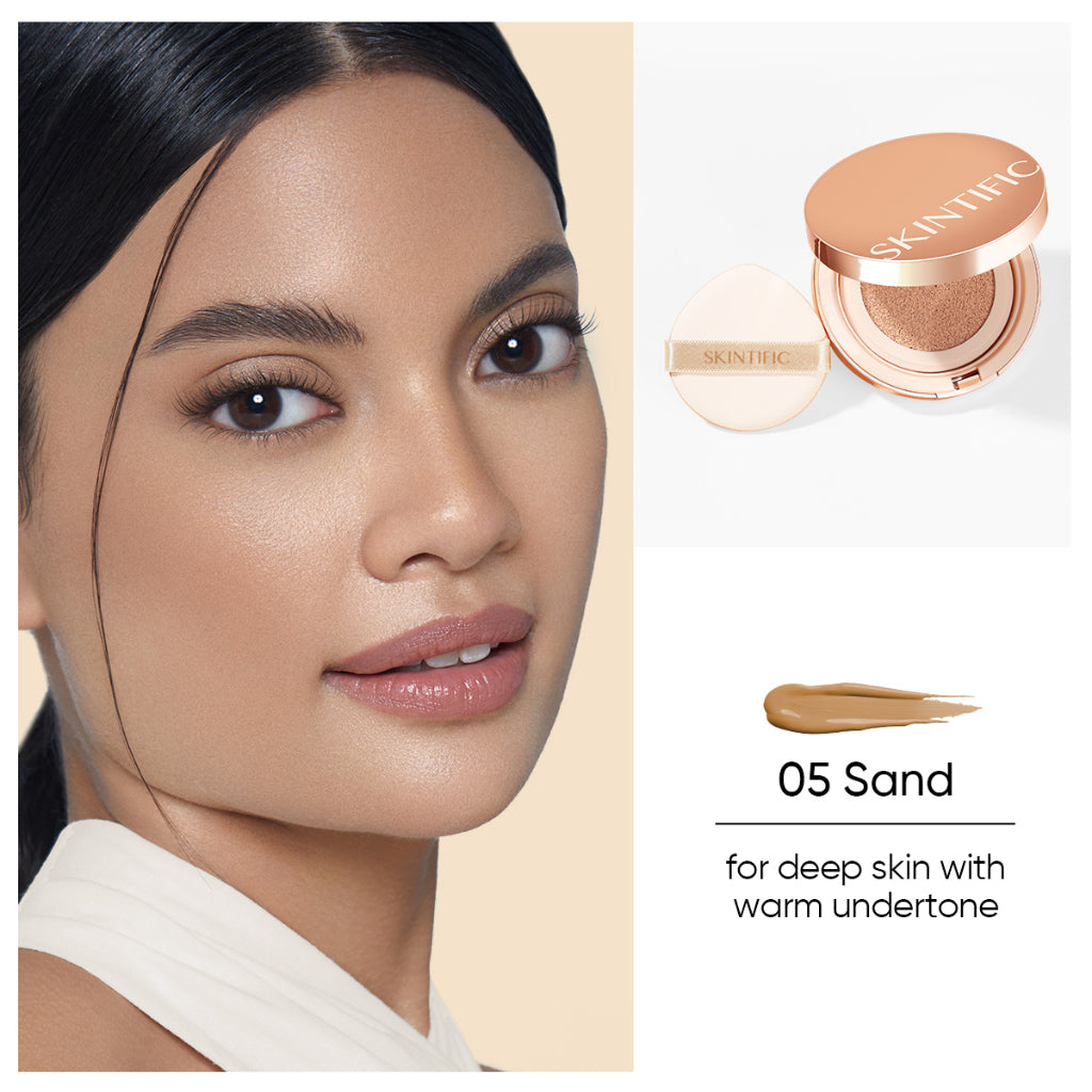 Skintific Cover All Perfect Cushion Foundation - 05 Sand Full Size