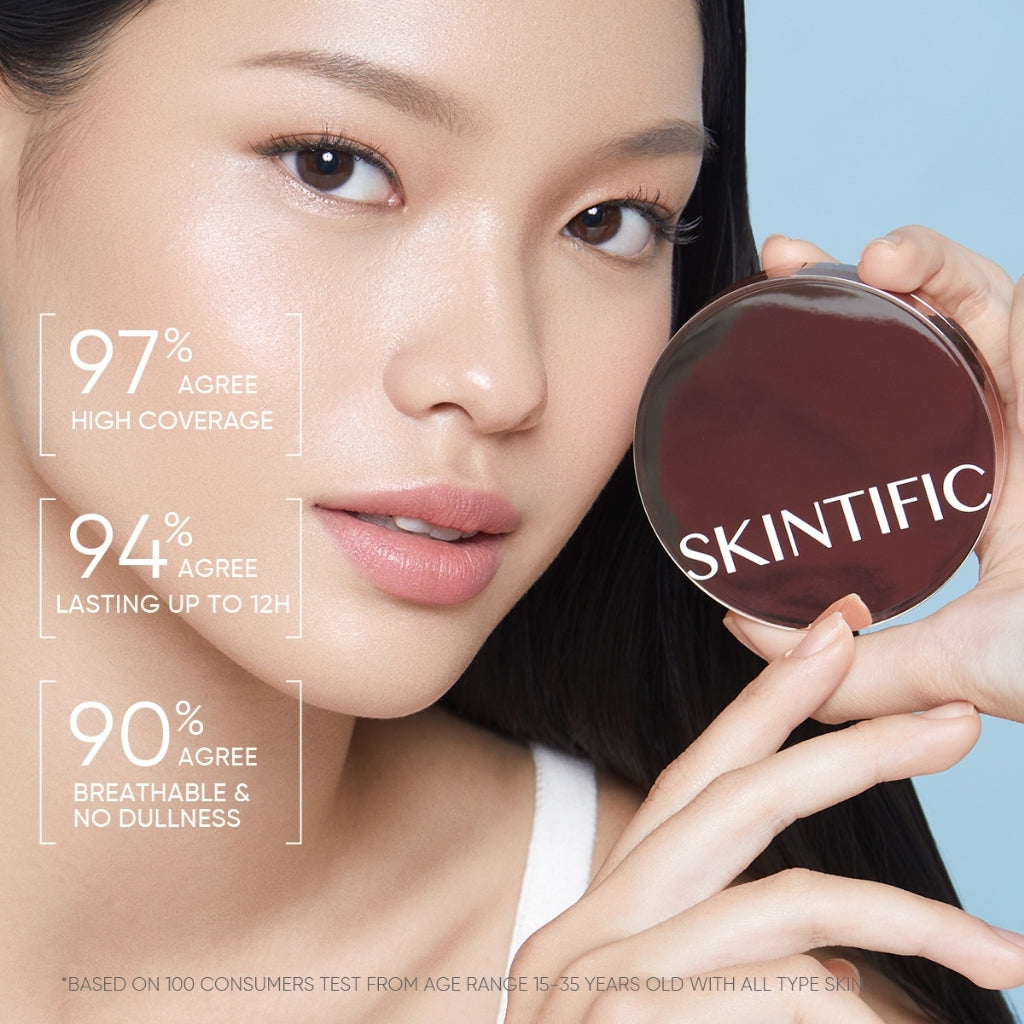Skintific Cover All Perfect Cushion Foundation - 03A Almond Full Size