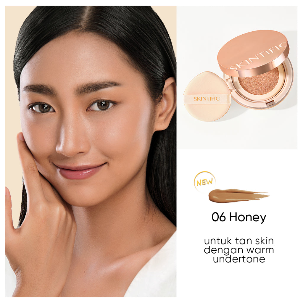 Skintific Cover All Perfect Cushion Foundation - 06 Honey Full Size