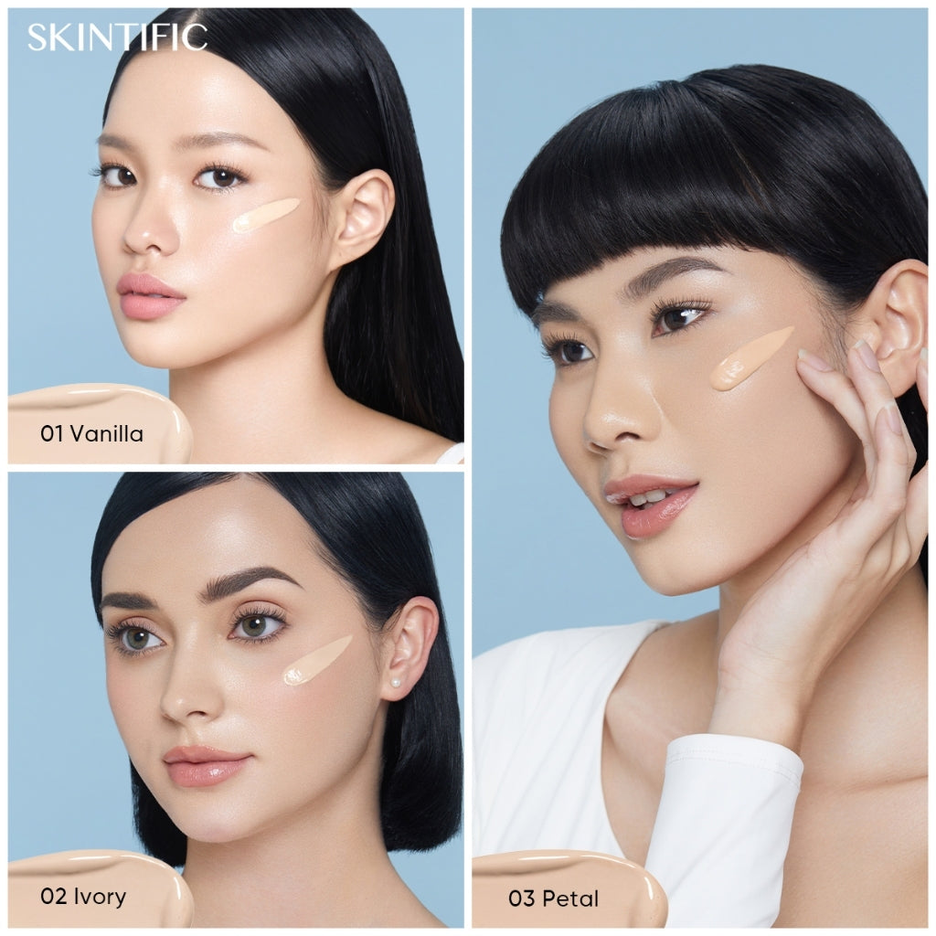 Skintific Cover All Perfect Cushion Foundation - 03A Almond Full Size