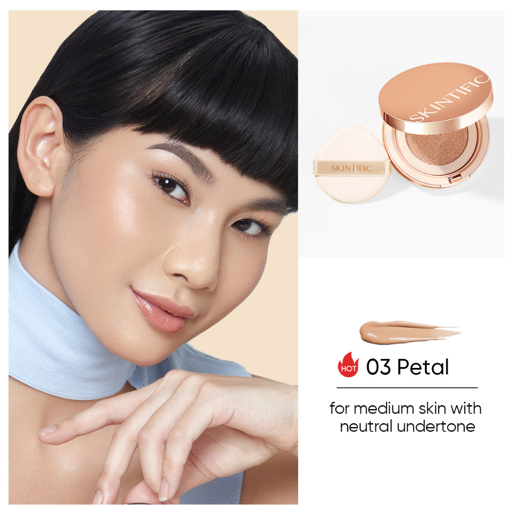 Skintific Cover All Perfect Cushion Foundation - 03 Petal REFILL Only!