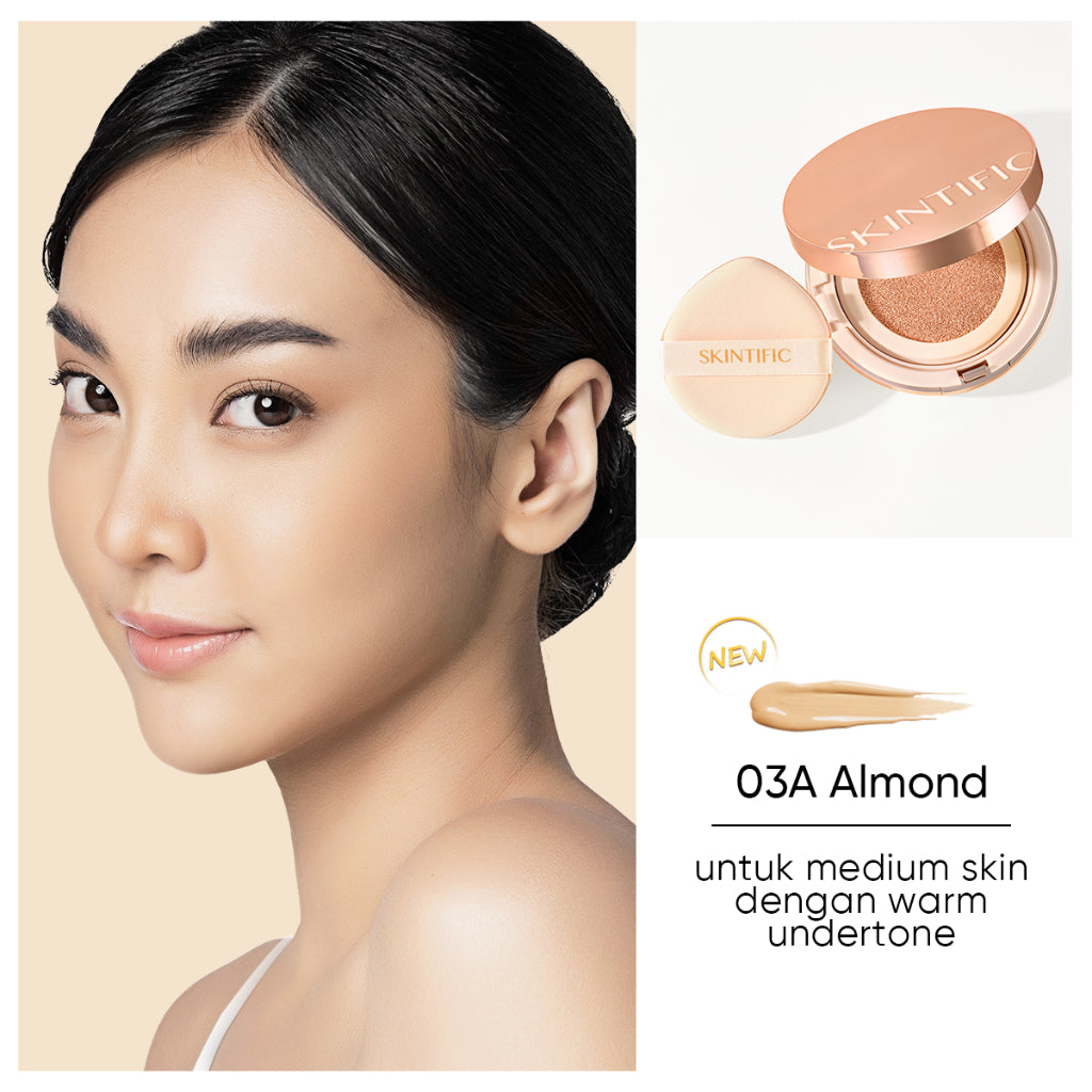 Skintific Cover All Perfect Cushion Foundation - 03A Almond Full Size