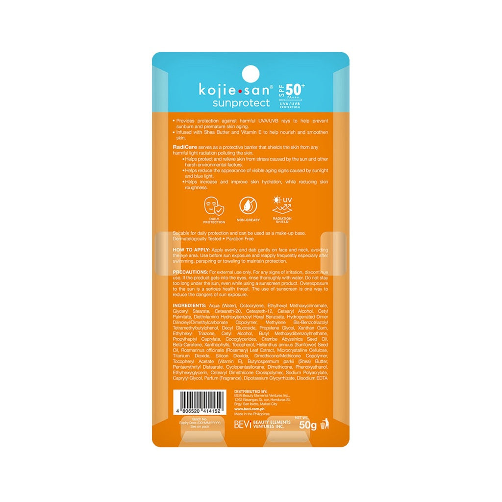Kojie San SunProtect SPF50+ PA+ Face 50g