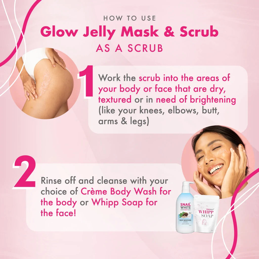 SNAILWHITE Glow Jelly Mask and Scrub 50g
