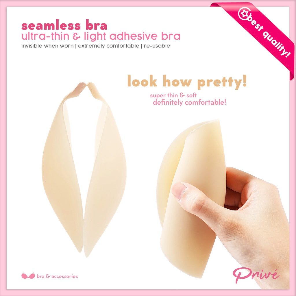 Privé Seamless Ultra-thin Lightweight Bra (Adhesive Reusable Bra)