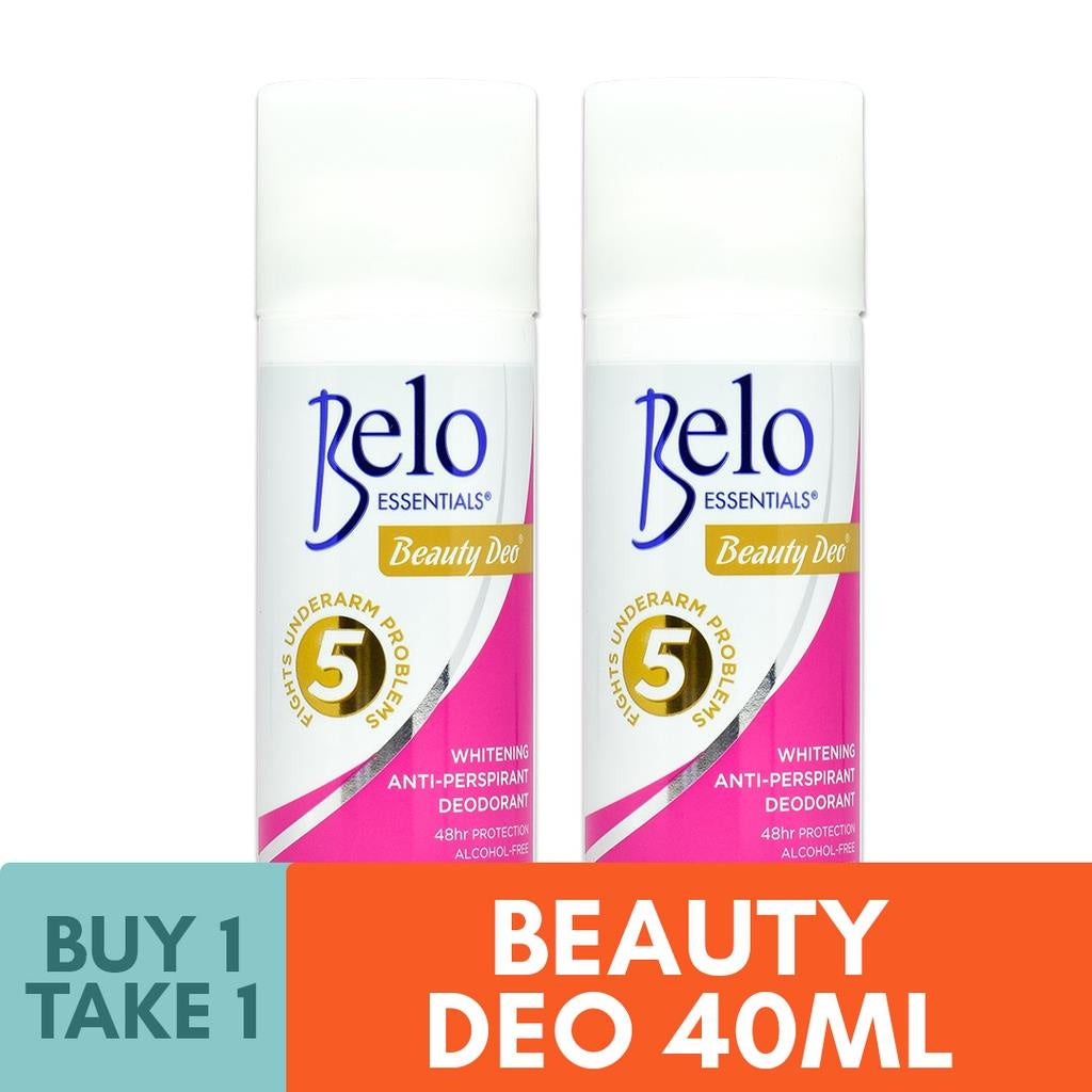 Belo Essentials Beauty Deo Whitening Anti-Perspirant Deodorant Roll On 40ml (B1T1)