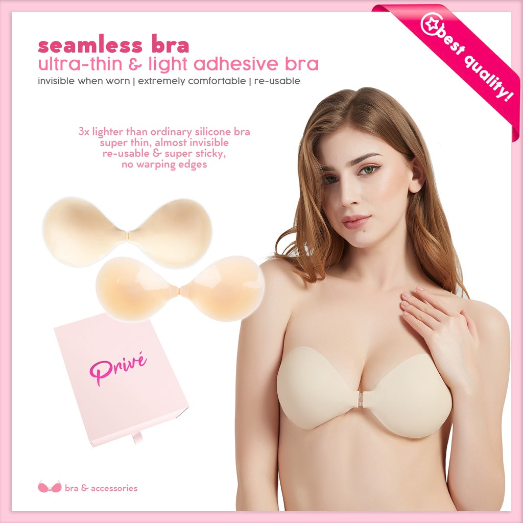 Privé Seamless Ultra-thin Lightweight Bra (Adhesive Reusable Bra)