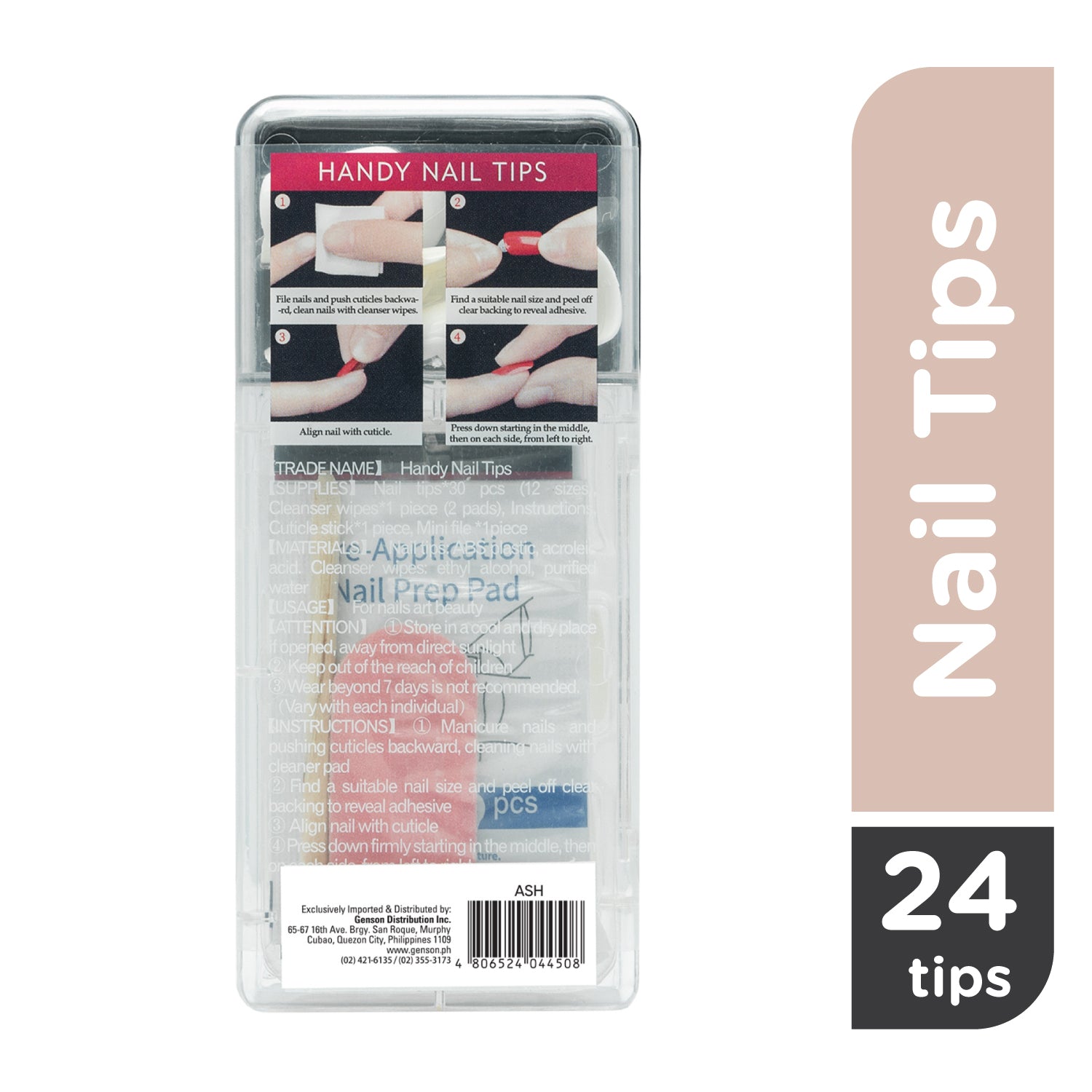 Cali Beauty Press-On Nail Tips (Ash)