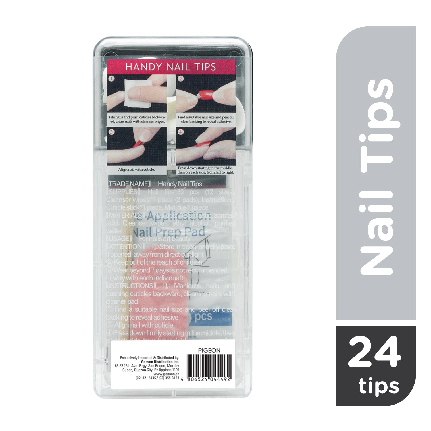 Cali Beauty Press-On Nail Tips (Pigeon)