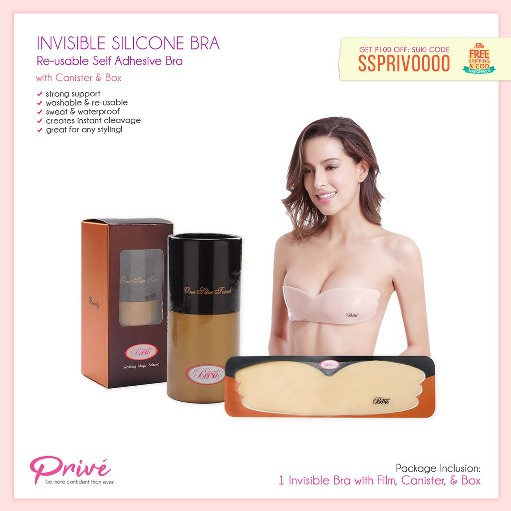 Privé Invisible Low Cut Sticky Strapless (Bandeau Bra)