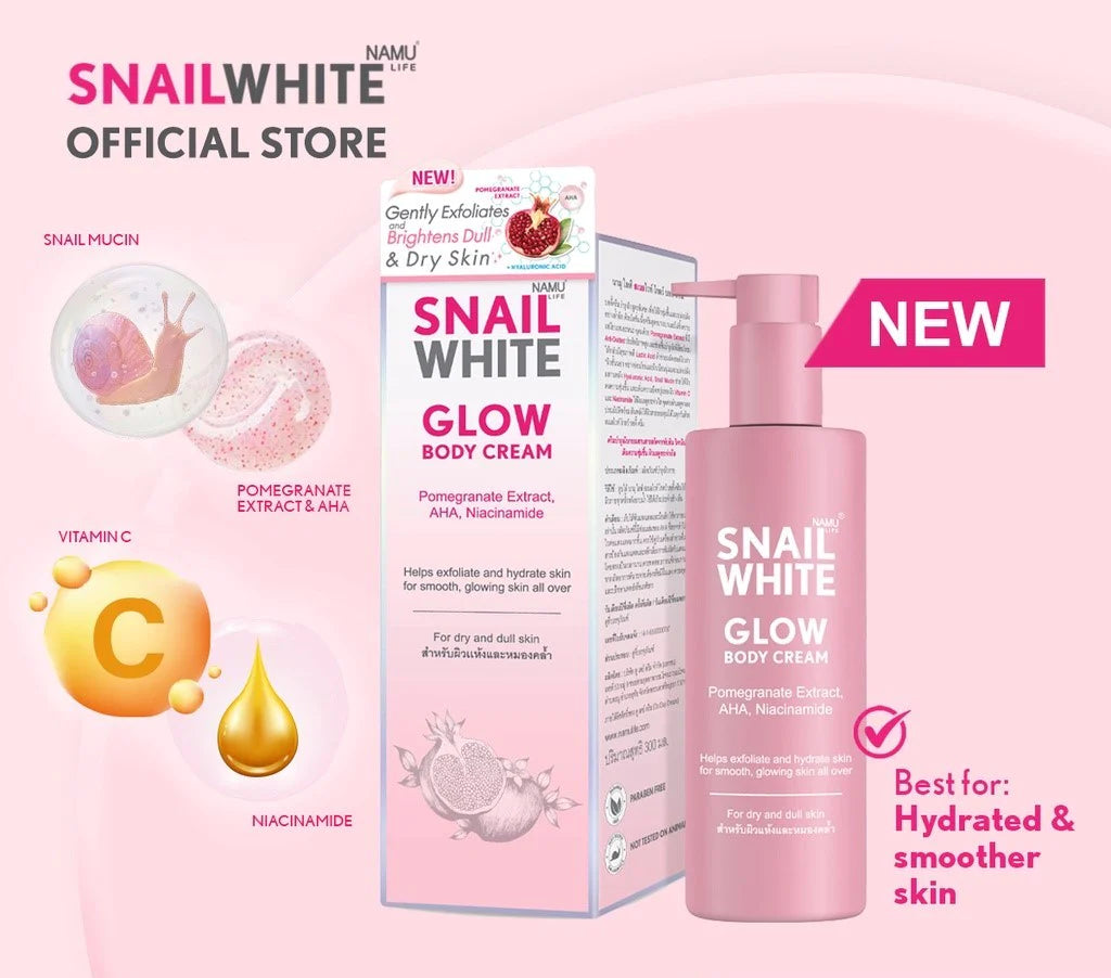 SNAILWHITE Glow Body Cream 300ml