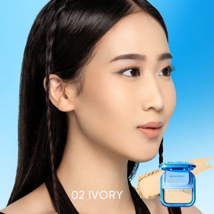 Skintific Official Ultra Cover Pressed Compact Powder - 02 Ivory