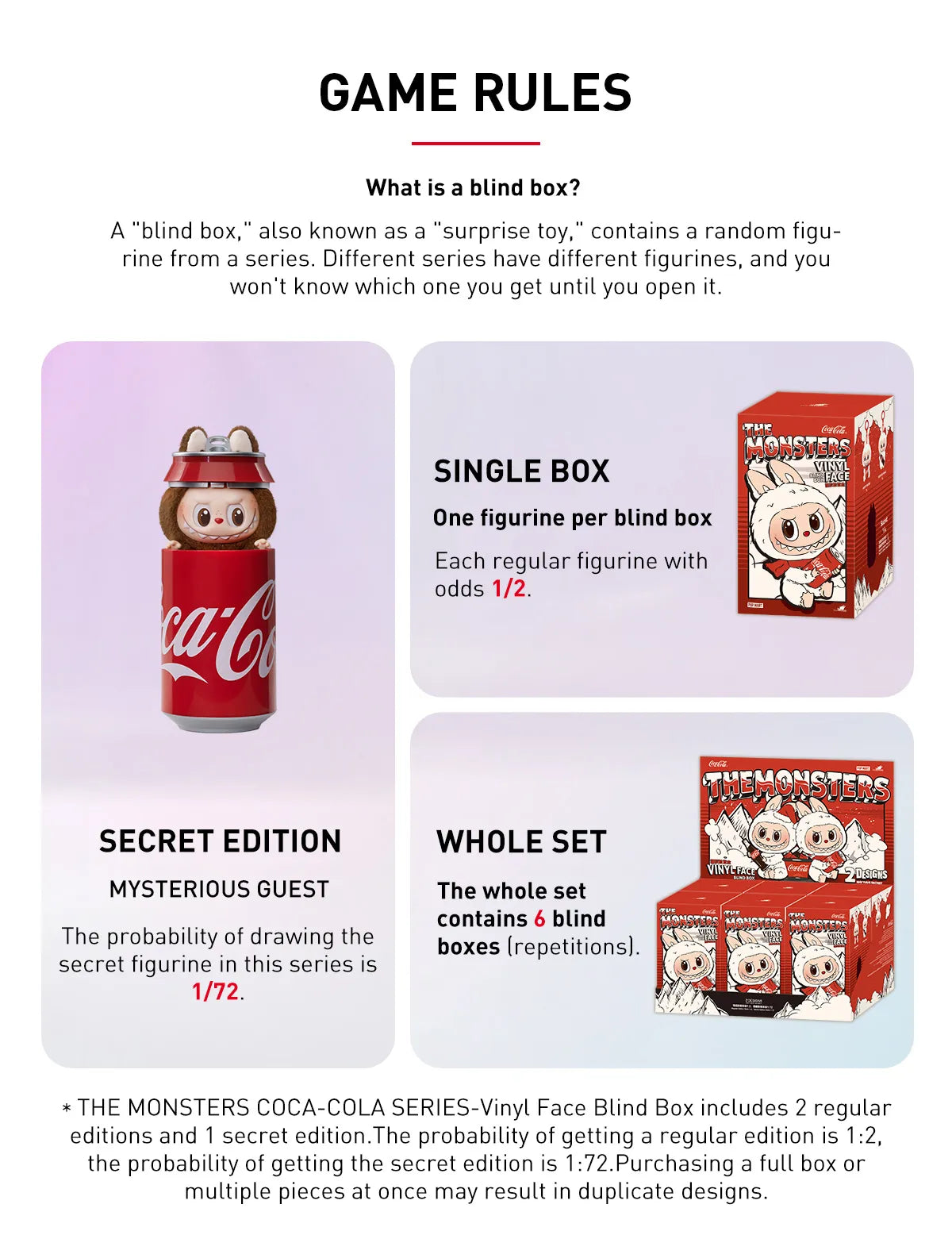 The Monsters COCA-COLA Series - Vinyl Face Single Blind Box