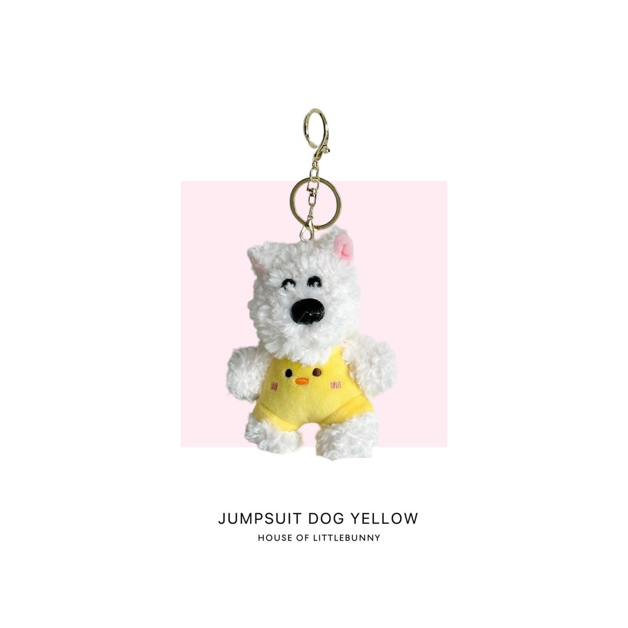 HOLB Accessories - Keychain Jumpsuit Dog Yellow