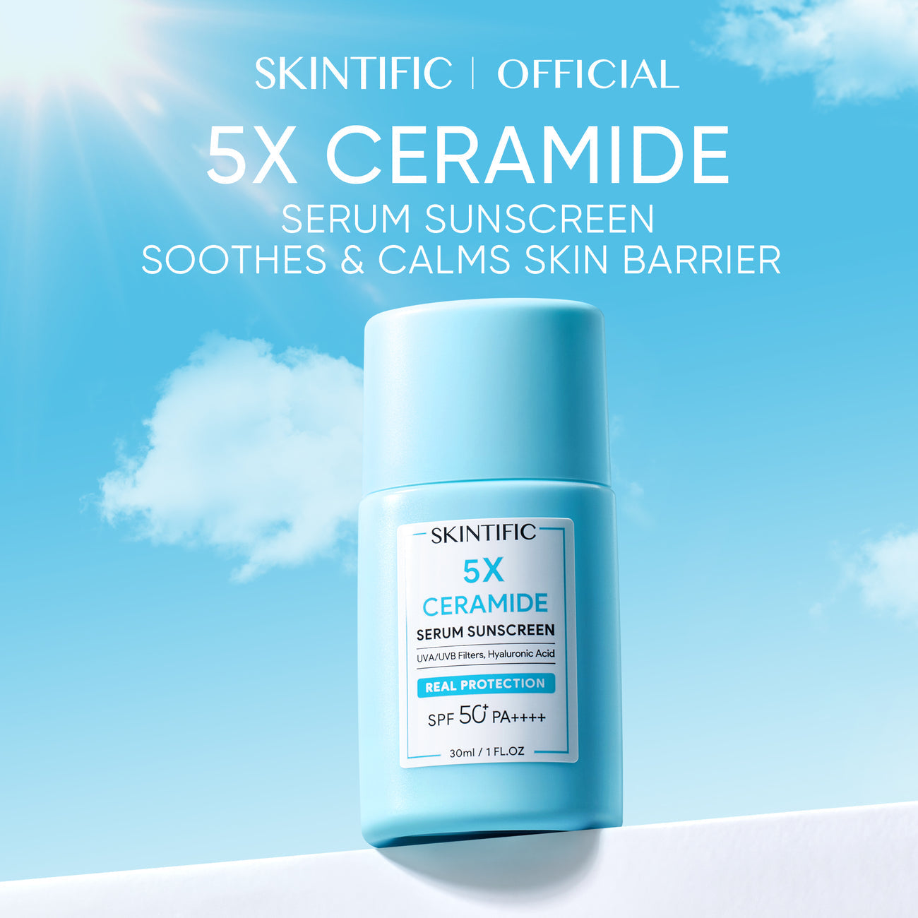 Skintific 5X Ceramide Serum Sunscreen SPF50 PA++ 30ml