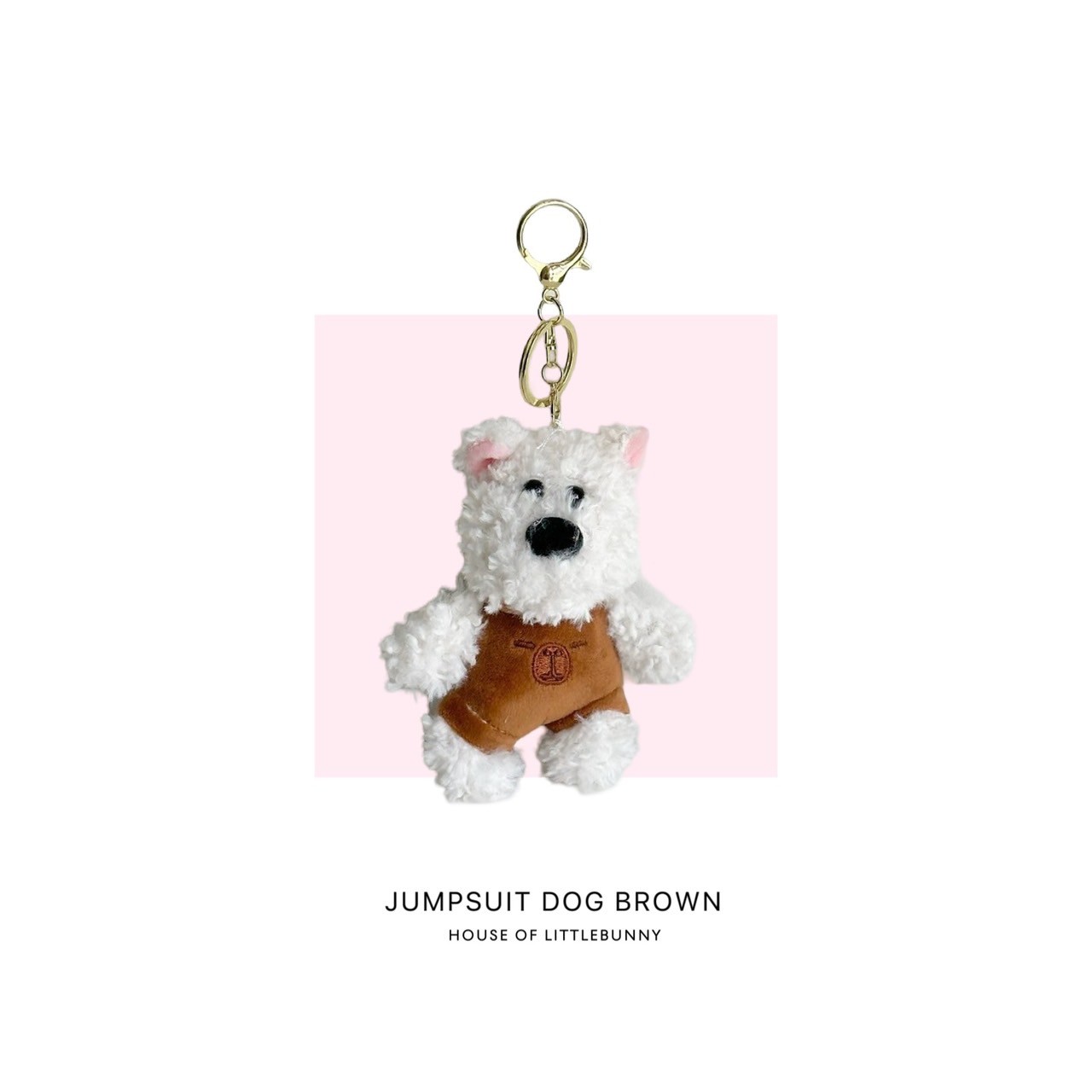 HOLB Accessories - Keychain Jumpsuit Dog Brown