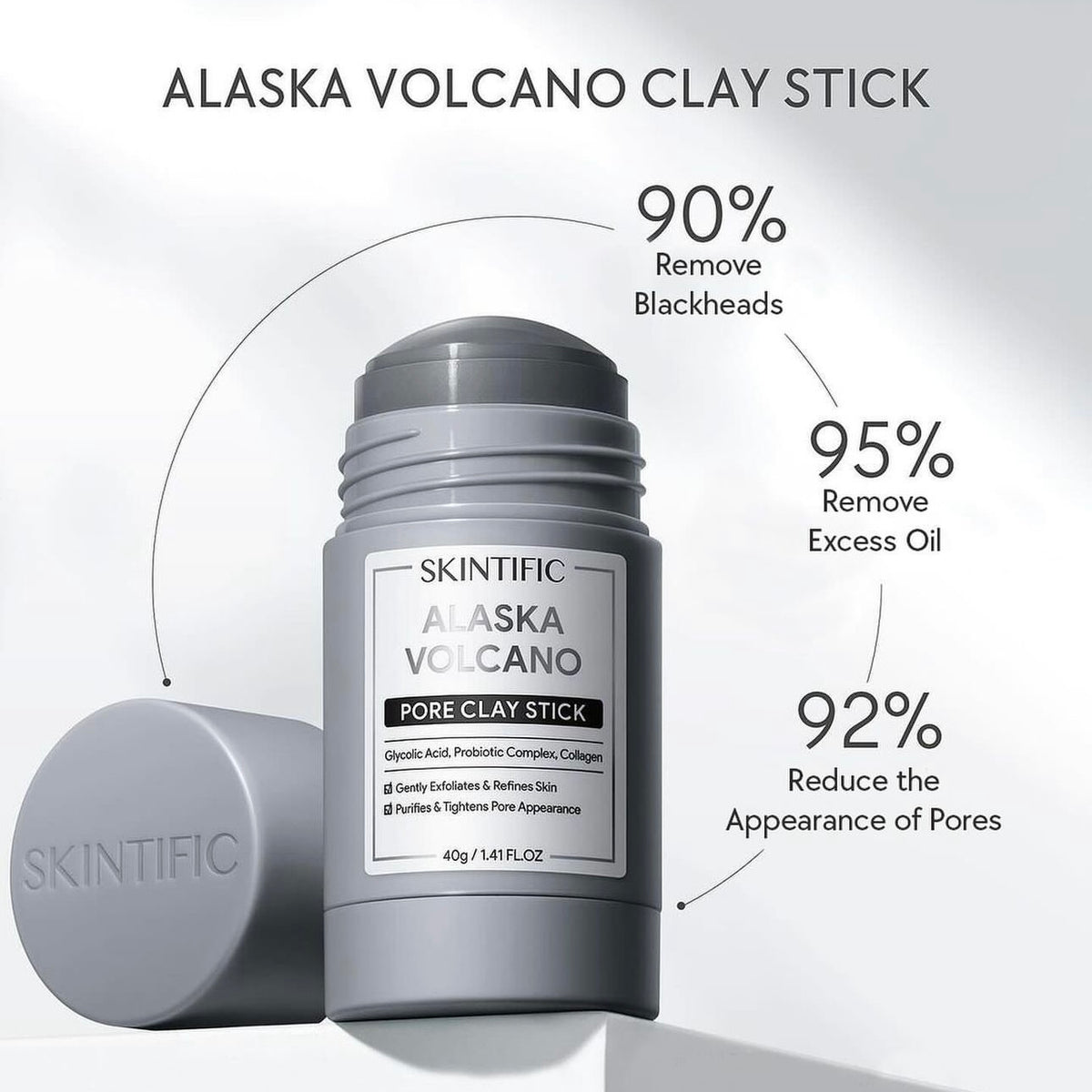 Skintific Alaska Volcano Clay Mask Stick 40g