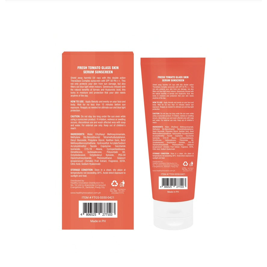 Fresh Skinlab Tomato Glass Skin Serum Sunsreen 50ml (EXP: SEPTEMBER 2024)