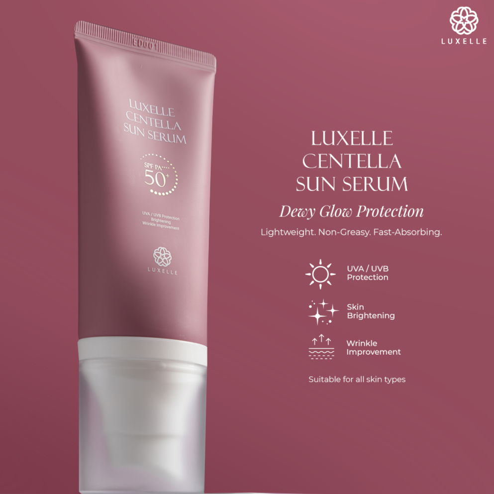 The Luxelle Centella Sun Serum SPF 50++ 50ml - ETA 15 Aug 2025