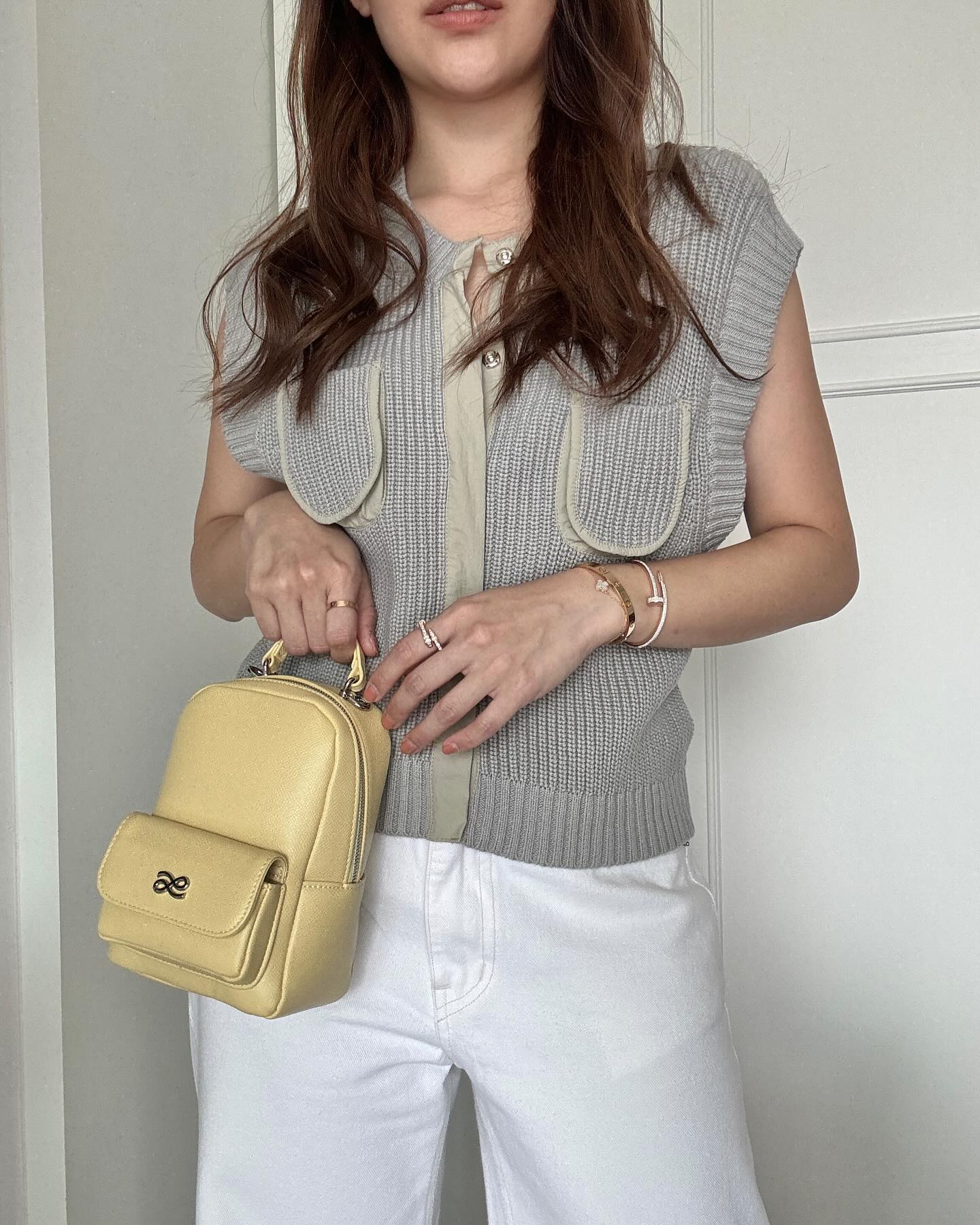 HOLB - Mini backpack Genuine Leather - Tan Taupe