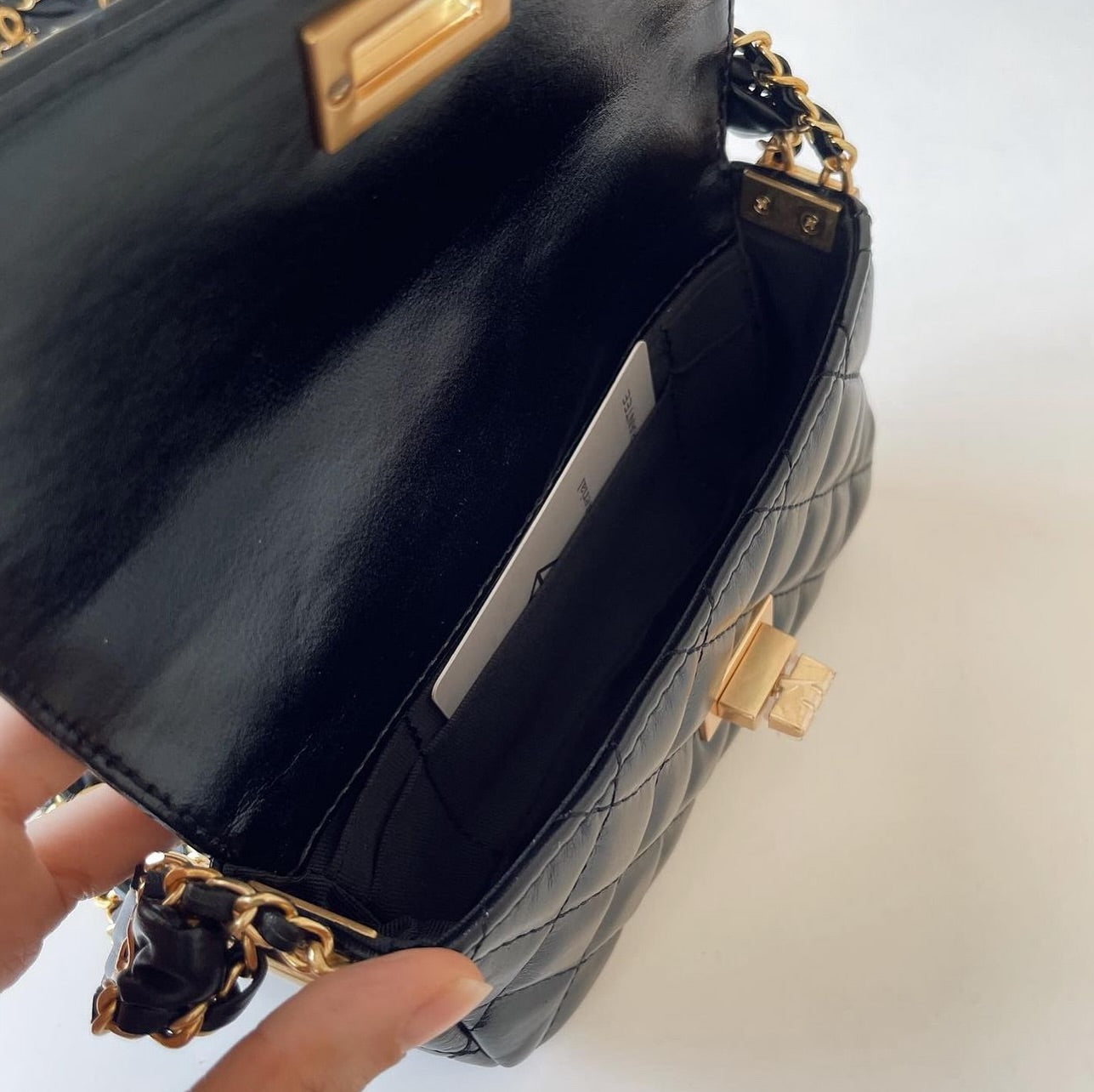 Mini Cielo Clutch Bag PU - Black