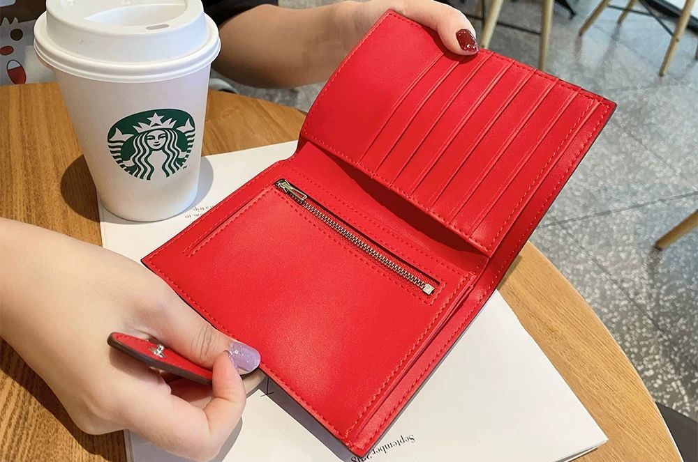 CHNB Saffiano Passport Holder - Red