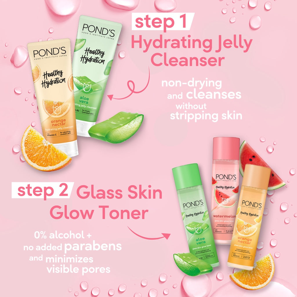 Pond's Healthy Hydration Orange Nectar Glass Skin Toner 110ml
