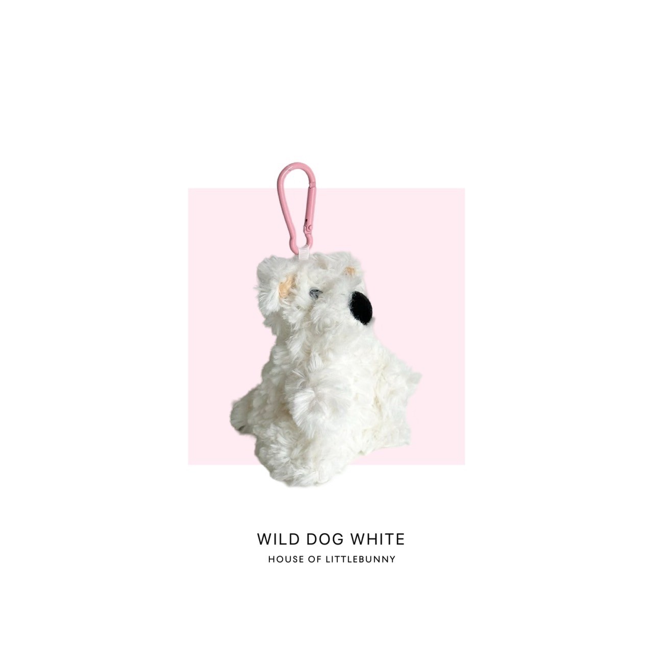 HOLB Accessories - Keychain Wild Dog White