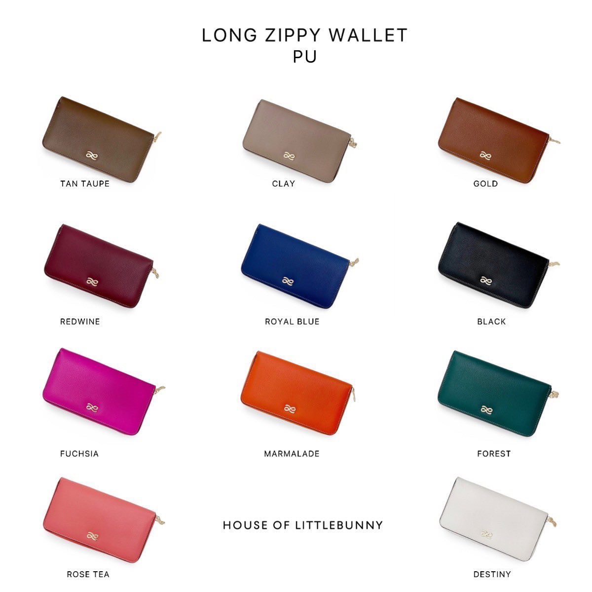 HOLB - Long Zippy Wallet PU Tan Taupe