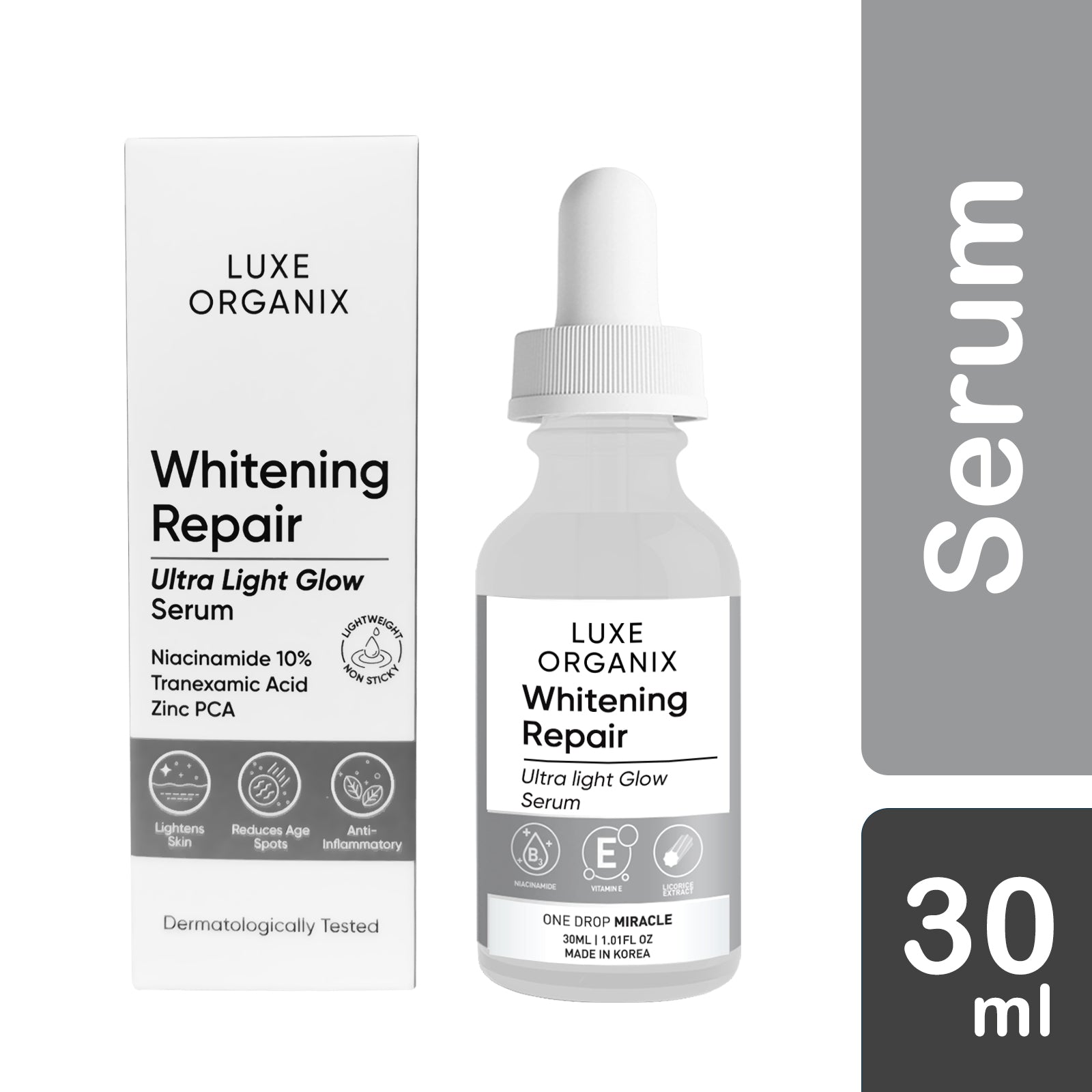 Luxe Organix Whitening Repair Serum Niacinamide 10% 30ml