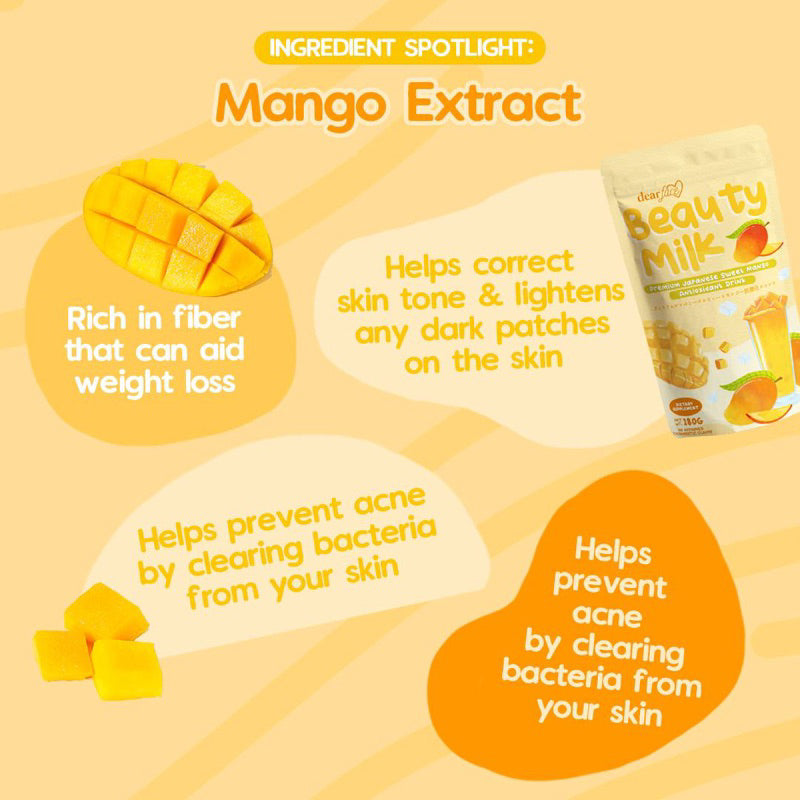 Dear Face Beauty Milk Collagen Powder - Mango