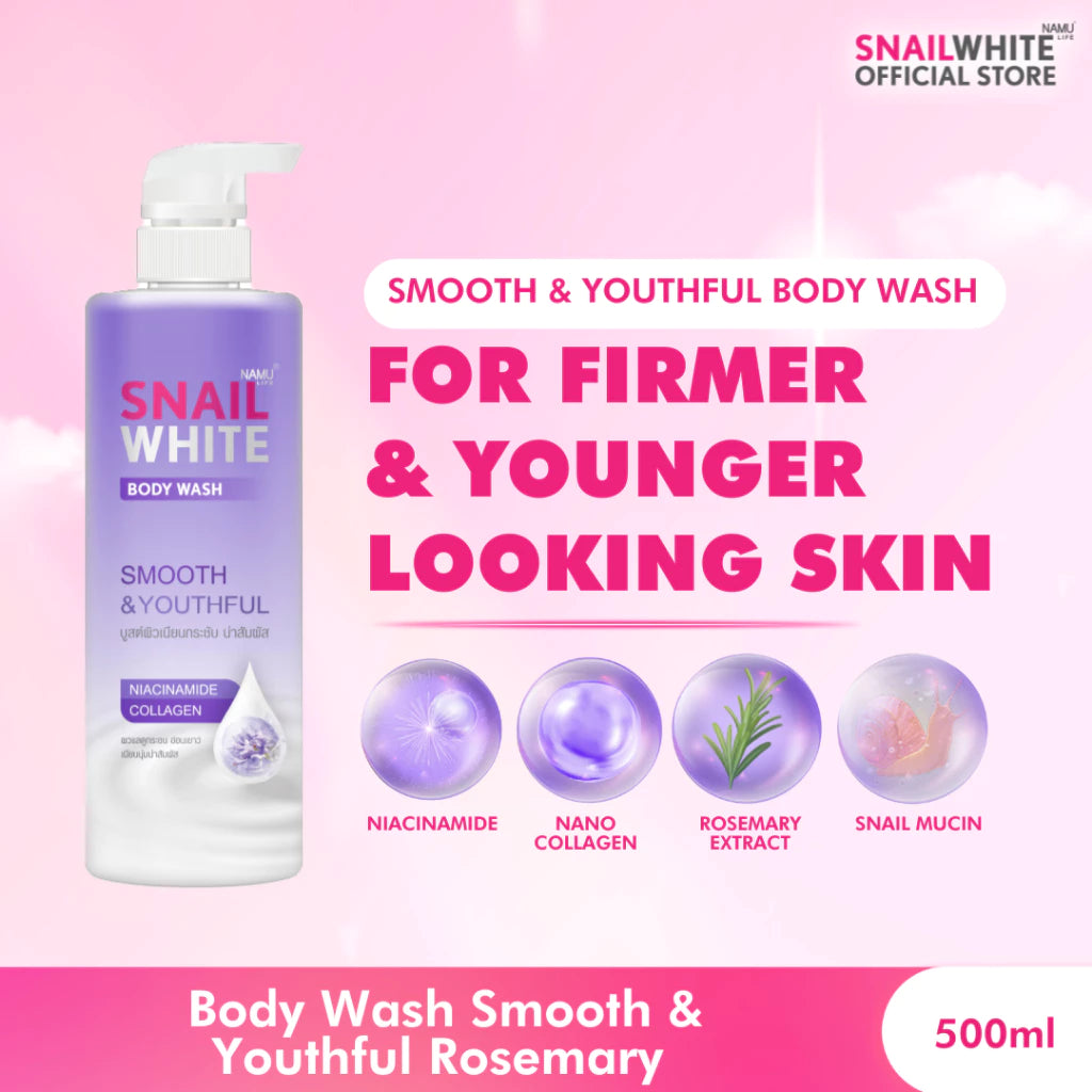 SNAILWHITE Body Wash Smooth & Youthful Rosemary 500ml