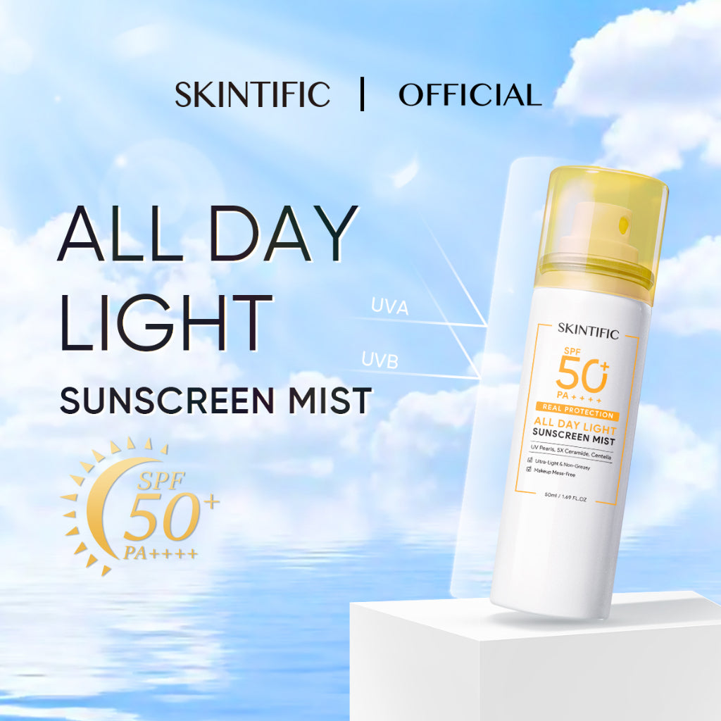 Skintific All Day Light Sunscreen Mist SPF50 PA++ 50mL