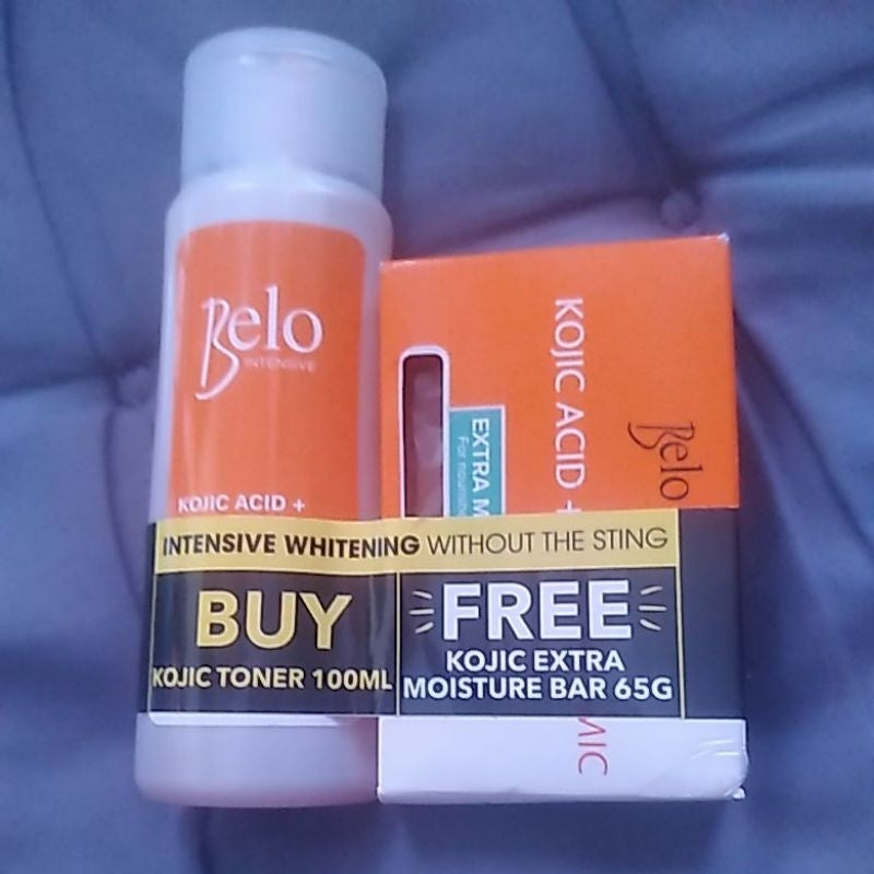 Belo Essentials Intensive Whitening Toner 100ml + FREE KOJIC ACID Soap (Extra Moisture)